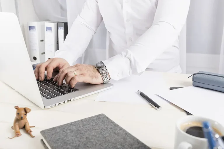 administracja stron www - Administrator pracuje nad stroną.