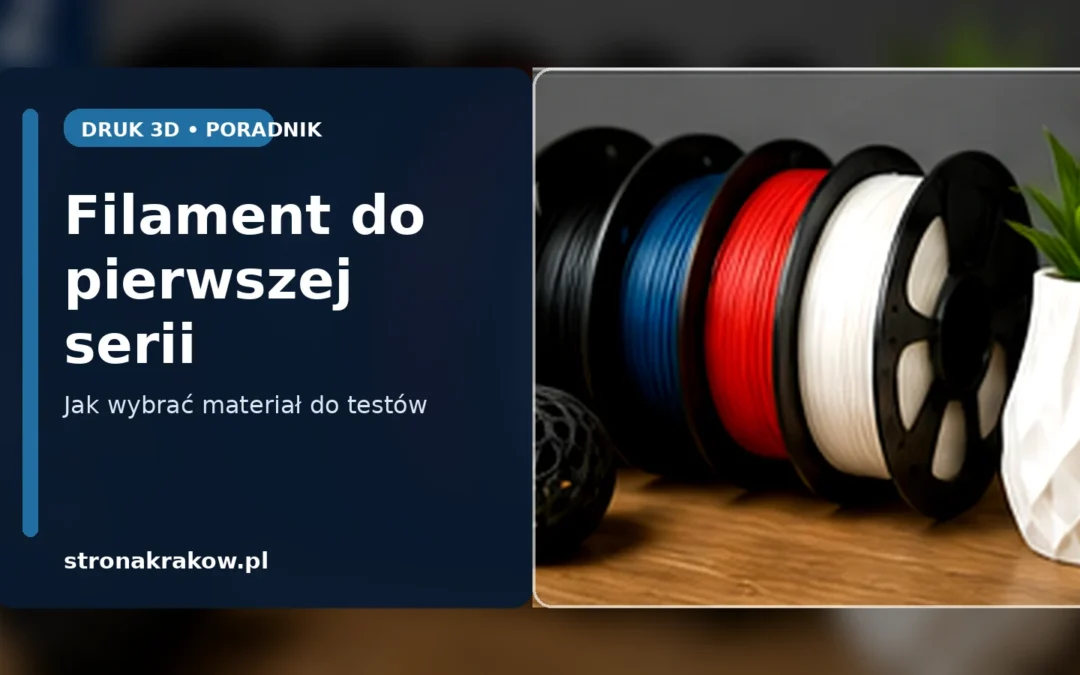 Jak wybrać filament do pierwszej serii prototypów?
