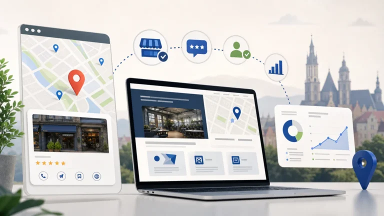 marketing lokalny firmy – ilustracja redakcyjna